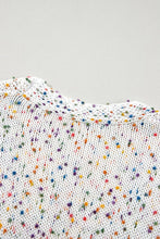 Load image into Gallery viewer, White Confetti Long Sleeve Cardigan