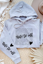 Load image into Gallery viewer, Note to Self Postive Graphic Hoodie