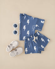 Load image into Gallery viewer, Blue Bolts Short Set