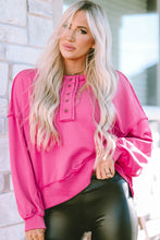 Load image into Gallery viewer, Pink Button Sweatshirt
