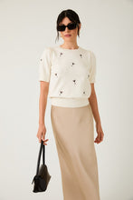 Load image into Gallery viewer, espresso Martini' Emboidered Knit Top - Believe Inspire Beauty