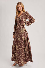 Load image into Gallery viewer, FLORAL PRINT WRAP MAXI DRESS