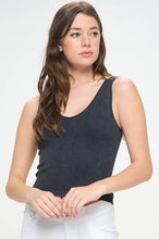 Load image into Gallery viewer, Seamless Reversible Stonewashed Ribbed Tank - Believe Inspire Beauty