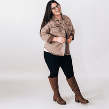 Load image into Gallery viewer, Brown Denim Jacket - Adult - Believe Inspire Beauty