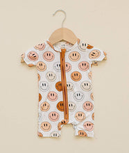 Load image into Gallery viewer, Smiley Bamboo Baby Romper