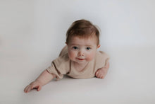 Load image into Gallery viewer, Tan Summer Waffle Toddler Top & Bottom Set