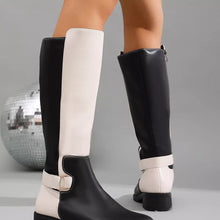 Load image into Gallery viewer, Round Toe Block Heel Boots