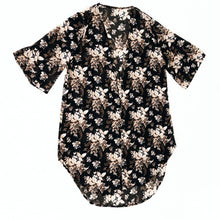 Load image into Gallery viewer, Black Floral Duster - Women - Believe Inspire Beauty