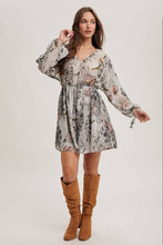 Load image into Gallery viewer, FLORAL PRINT MINI DRESS