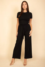 Load image into Gallery viewer, Relaxed Fit Top and Wide-Leg Pants Set