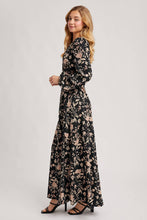 Load image into Gallery viewer, FLORAL PRINT WRAP MAXI DRESS