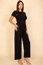 Load image into Gallery viewer, Relaxed Fit Top and Wide-Leg Pants Set