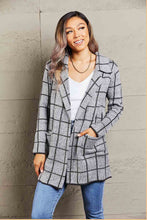 Load image into Gallery viewer, Printed Open Front Lapel Collar Cardigan with Pockets - Believe Inspire Beauty