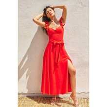 Load image into Gallery viewer, Corset Flutter Dress