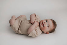 Load image into Gallery viewer, Tan Summer Waffle Toddler Top & Bottom Set
