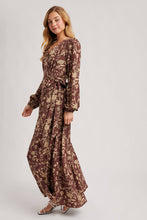 Load image into Gallery viewer, FLORAL PRINT WRAP MAXI DRESS