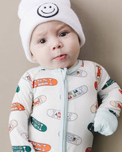 Load image into Gallery viewer, Christmas Bamboo Clothes Baby Zip Romper | Skateboard