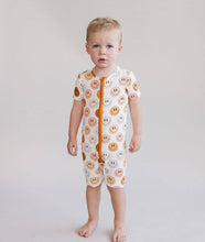 Load image into Gallery viewer, Smiley Bamboo Baby Romper