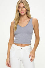 Load image into Gallery viewer, Seamless Reversible Stonewashed Ribbed Tank - Believe Inspire Beauty