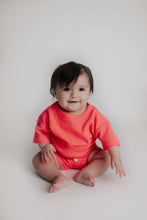 Load image into Gallery viewer, Hot Neon Pink Barbie Summer Waffle Toddler Top & Bottom Set