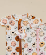 Load image into Gallery viewer, Smiley Bamboo Baby Romper