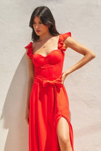 Load image into Gallery viewer, Corset Flutter Dress