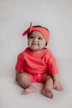 Load image into Gallery viewer, Hot Neon Pink Barbie Summer Waffle Toddler Top & Bottom Set