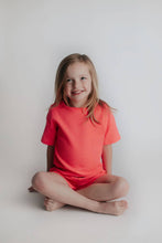 Load image into Gallery viewer, Hot Neon Pink Barbie Summer Waffle Toddler Top & Bottom Set