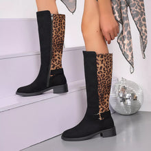 Load image into Gallery viewer, Round Toe Block Heel Boots