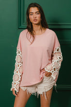 Load image into Gallery viewer, Crochet Sleeve Top