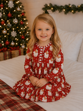 Load image into Gallery viewer, Vintage Santa Red Silk Gown - Believe Inspire Beauty