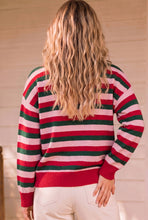 Load image into Gallery viewer, Santa Baby Chenille Letter Striped Christmas Knit Sweater