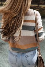 Load image into Gallery viewer, Camel Colorblock Knit Sweater