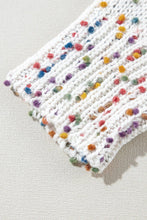 Load image into Gallery viewer, White Confetti Long Sleeve Cardigan