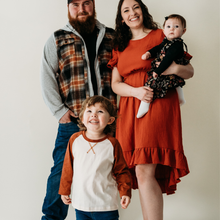 Load image into Gallery viewer, Raglan Baseball Tee Brown- Child