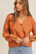 Load image into Gallery viewer, Long Sleeve Button Down Sweater Cardigan