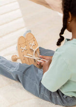 Load image into Gallery viewer, Wooden Lacing Game