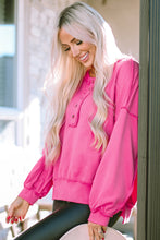 Load image into Gallery viewer, Pink Button Sweatshirt