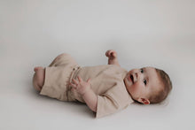 Load image into Gallery viewer, Tan Summer Waffle Toddler Top & Bottom Set