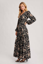 Load image into Gallery viewer, FLORAL PRINT WRAP MAXI DRESS