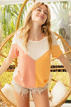 Load image into Gallery viewer, Color Block Short Sleeve T-Shirt