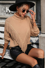 Load image into Gallery viewer, Tassel Front Long Sleeve Pullover Sweater - Believe Inspire Beauty