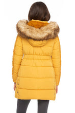 Load image into Gallery viewer, Chevon Mustard Hooded coat freeshipping - Believe Inspire Beauty