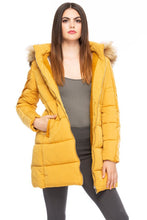 Load image into Gallery viewer, Chevon Mustard Hooded coat freeshipping - Believe Inspire Beauty