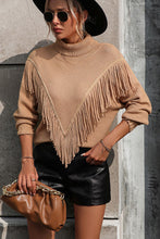 Load image into Gallery viewer, Tassel Front Long Sleeve Pullover Sweater - Believe Inspire Beauty