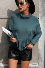Load image into Gallery viewer, Tassel Front Long Sleeve Pullover Sweater - Believe Inspire Beauty