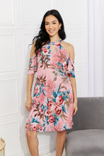 Load image into Gallery viewer, Sew In Love Full Size Fresh-Cut Flowers Cold-Shoulder Dress - Believe Inspire Beauty