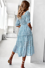 Load image into Gallery viewer, Floral Off-Shoulder Smocked Midi Dress