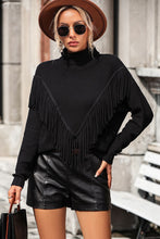 Load image into Gallery viewer, Tassel Front Long Sleeve Pullover Sweater - Believe Inspire Beauty