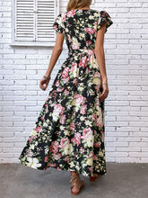 Load image into Gallery viewer, Floral Tie-Waist Split Dress